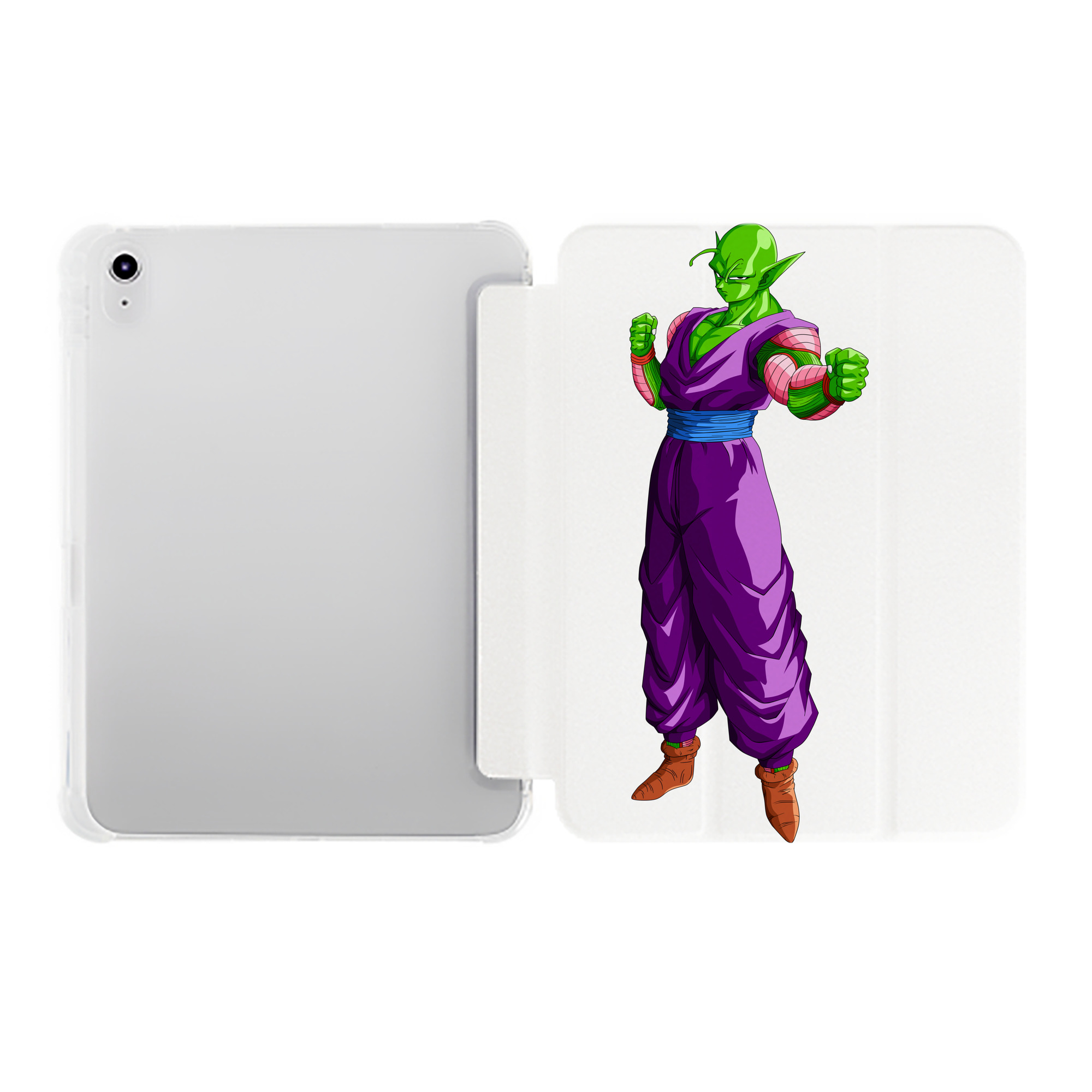 （画像用） ドラゴンボール ピッコロ DRAGON BALL Piccolo IPad ケース ペン収納付き 三つ折りスタンド PUレザー×シリコン 対応機種9.5/10.5/10.9インチ